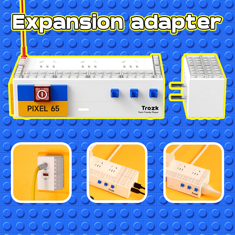 Building Blocks 65W Gallium Nitride Fast Charging Adapter