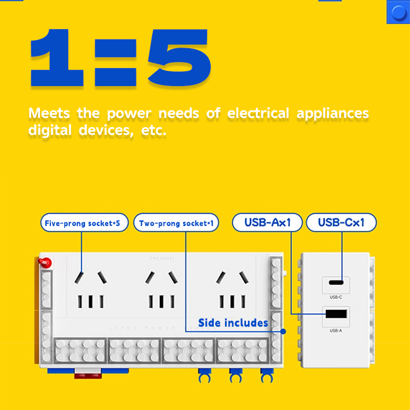 Building Blocks 65W Gallium Nitride Fast Charging Adapter