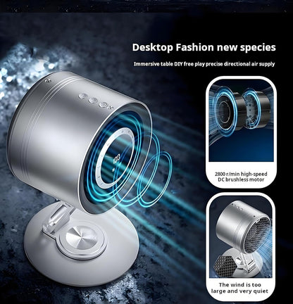 MROs Metallic Desktop Portable Fan