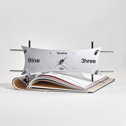 Light Axis Metal Kite Mini Clock