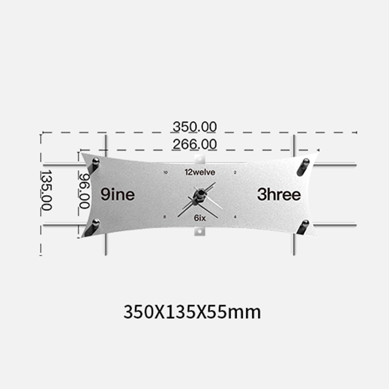 Light Axis Metal Kite Mini Clock
