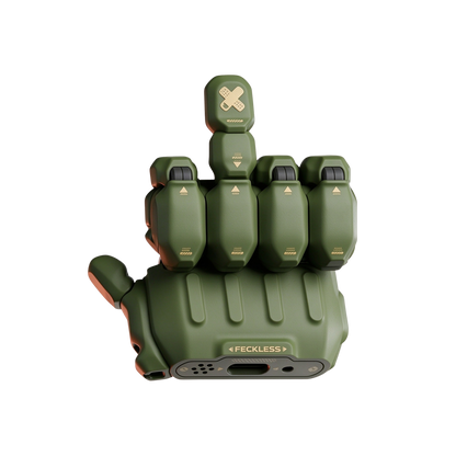Mecha Hand "Flip Off" AirPods Case