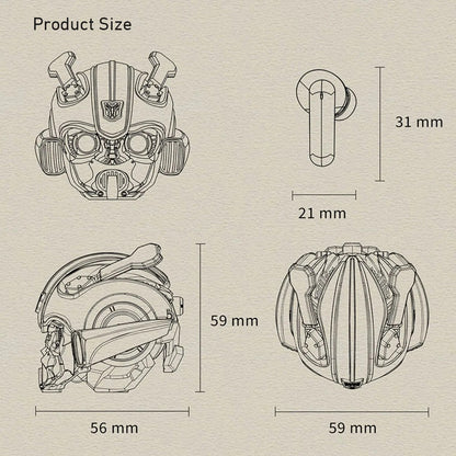 Transformers Bumblebee Mech-Head TWS Earbuds