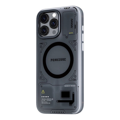 Peakzooc Case Magnetic Card Storage Phone Case with Stand