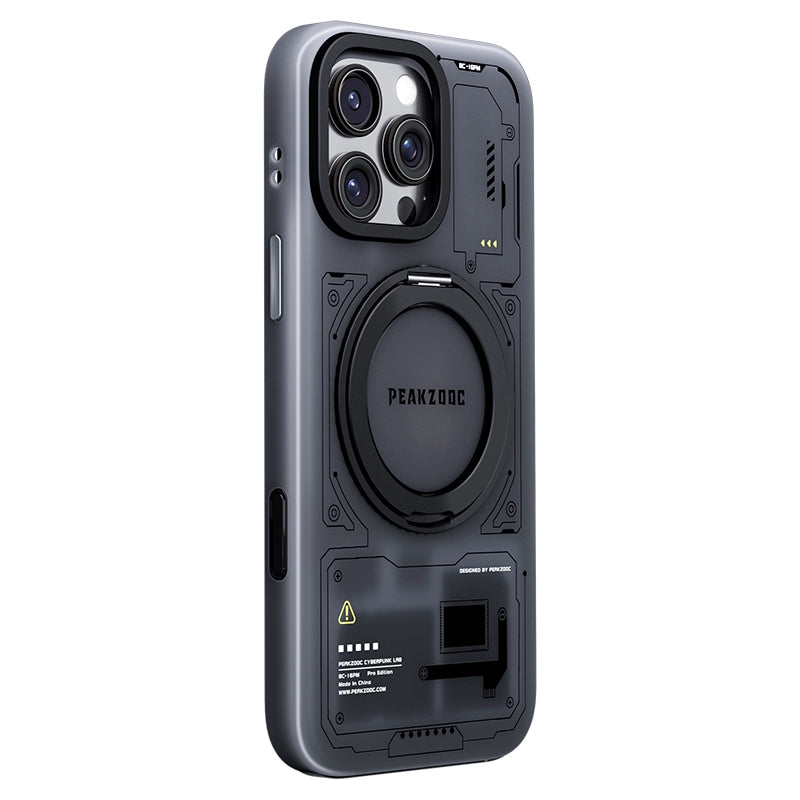 Peakzooc Case Magnetic Card Storage Phone Case with Stand