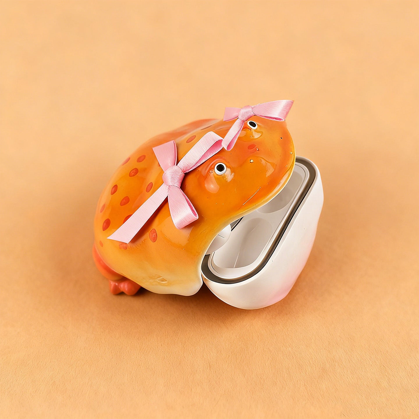 Bow Ugly Frog Earphone Case Frog Earphone Case