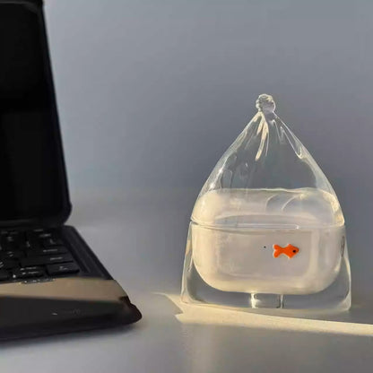 Transparent Fish Tank Goldfish Earphone Sleeves