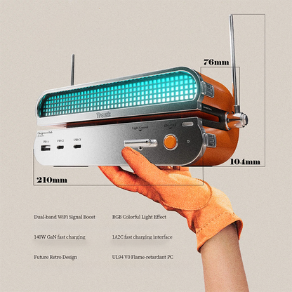 TROZK Wireless Radio Hub 140W GaN Charging Station