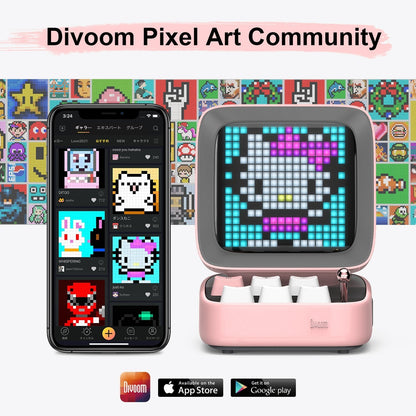 Ditoo-Pro Retro Pixel Art Bluetooth Speaker