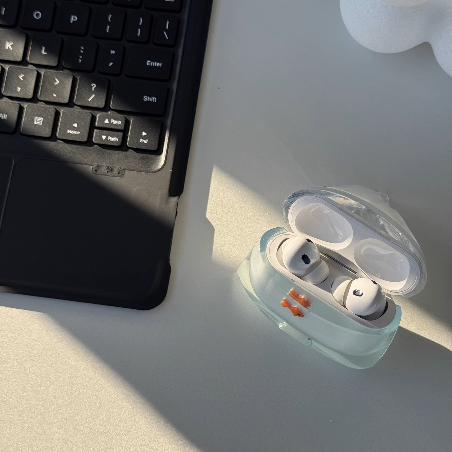 Transparent Fish Tank Goldfish Earphone Sleeves