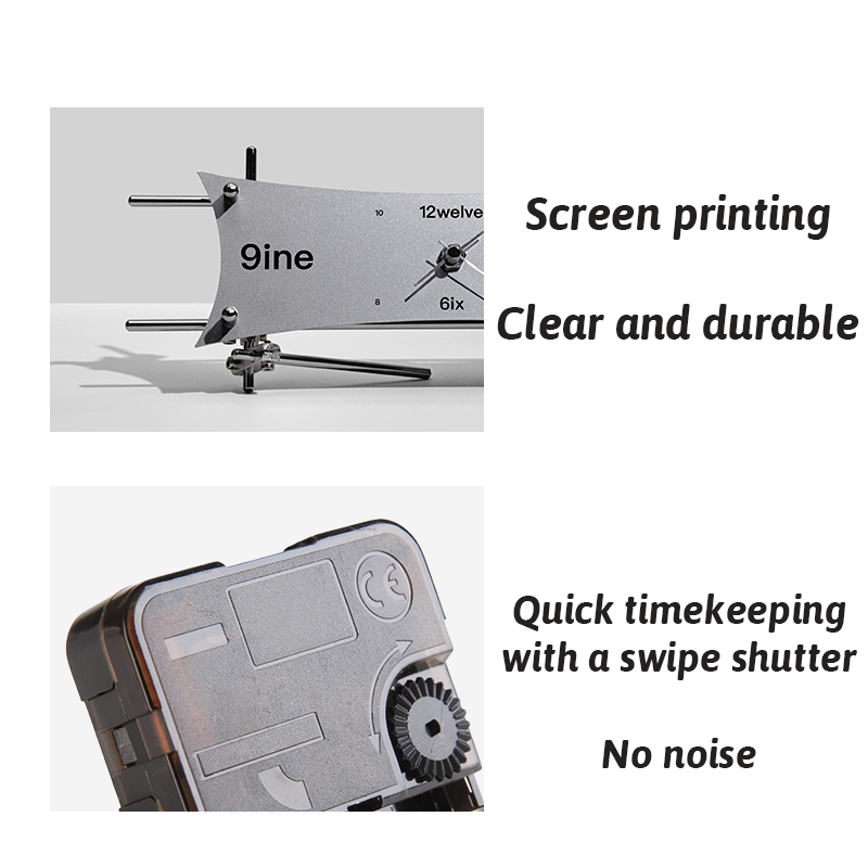 Light Axis Metal Kite Mini Clock