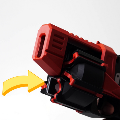 Revolver-shaped Switch Game Card Storage & Launcher