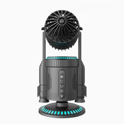 Multifunctional Creative RGB Colorful Mute Rocket Desktop Fan Ornaments