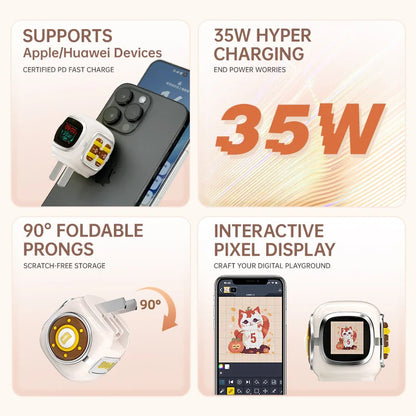 35W Power Full Pixel Gallium Nitride Charger