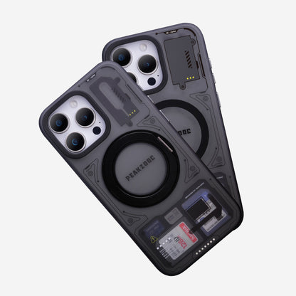 Peakzooc Case Magnetic Card Storage Phone Case with Stand